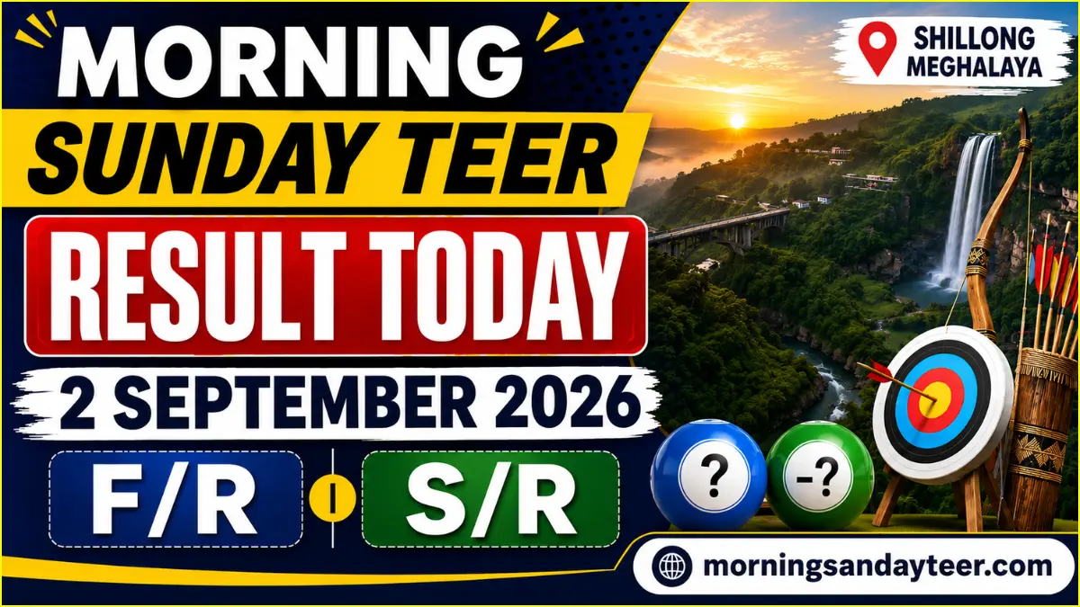 Morning Sunday Teer Result Today 2 September 2026 F/R S/R and Previous Results